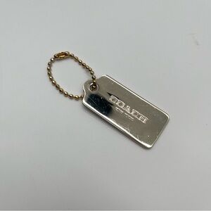 COACH Metal Gold Hang Tag